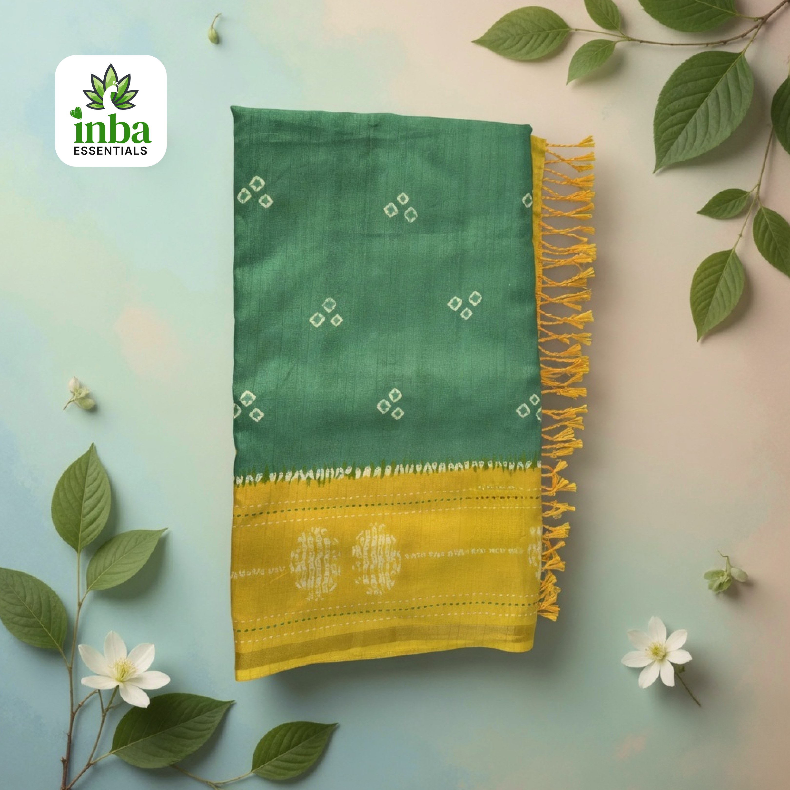 Green & Yellow Saree