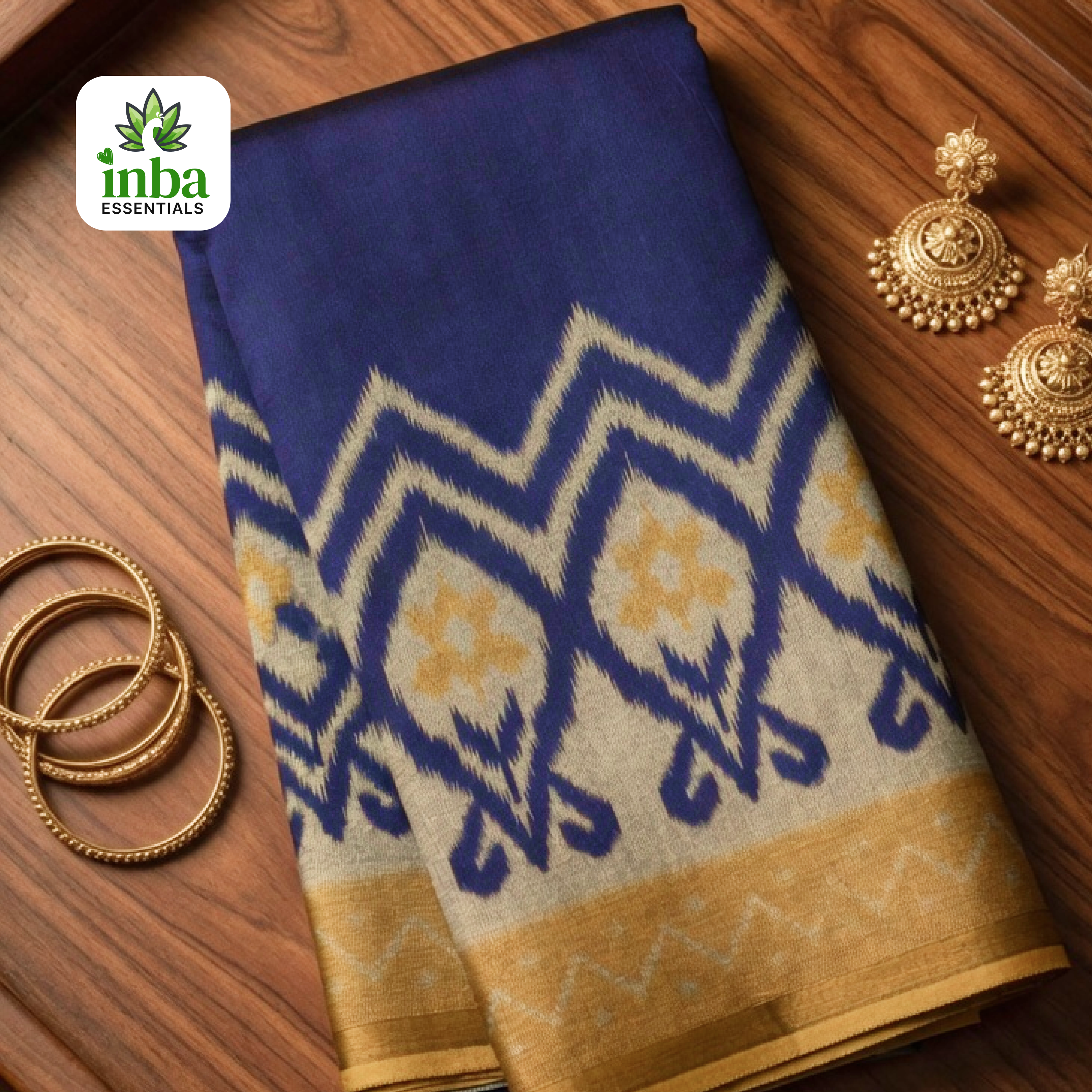 Navy Blue Traditional Saree