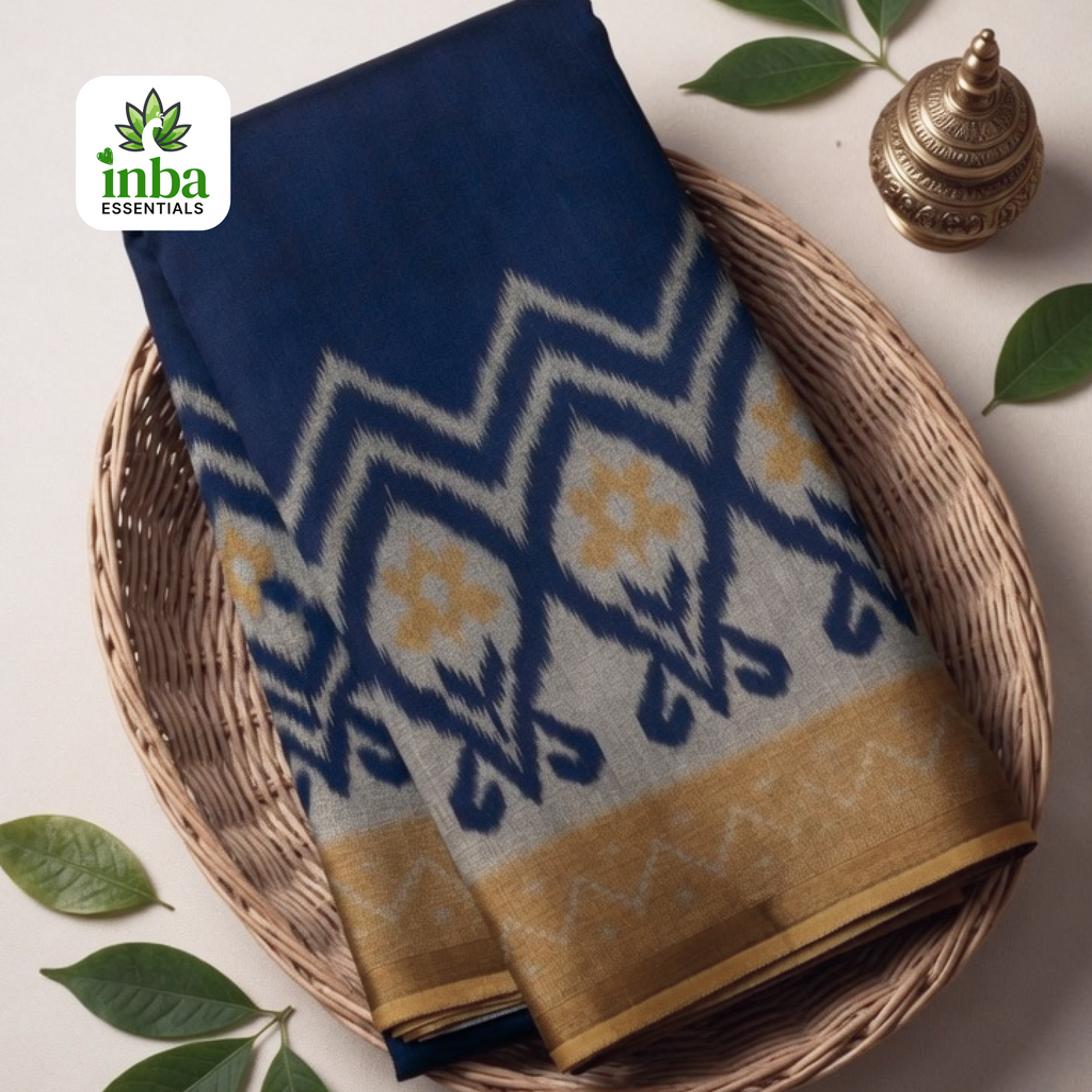 Navy Blue Traditional Saree