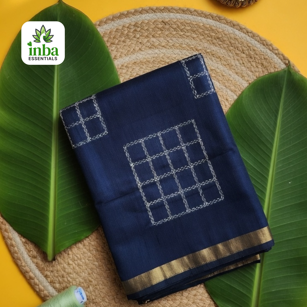 Navy Blue Traditional Saree
