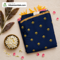 Navy Blue & Pink Contrast Chudithar