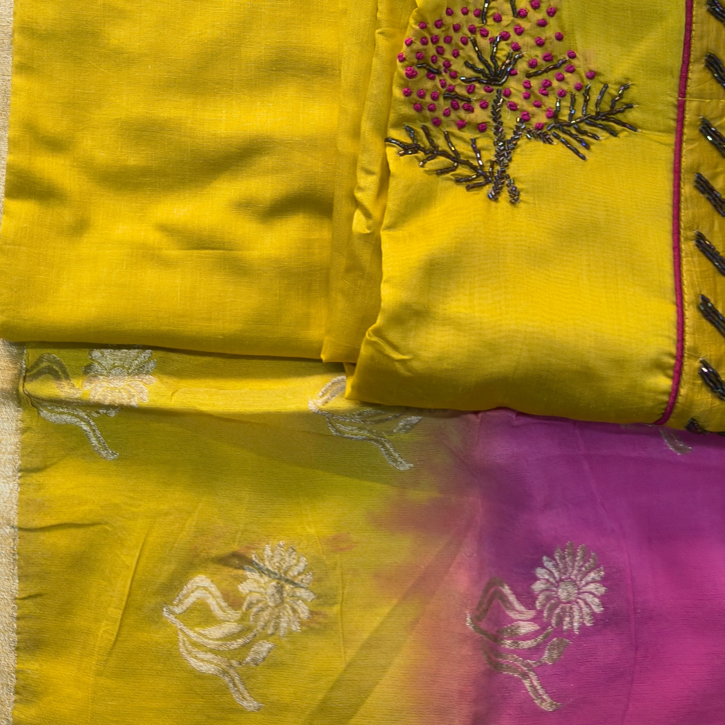 Mustard Yellow Cotton Chudithar