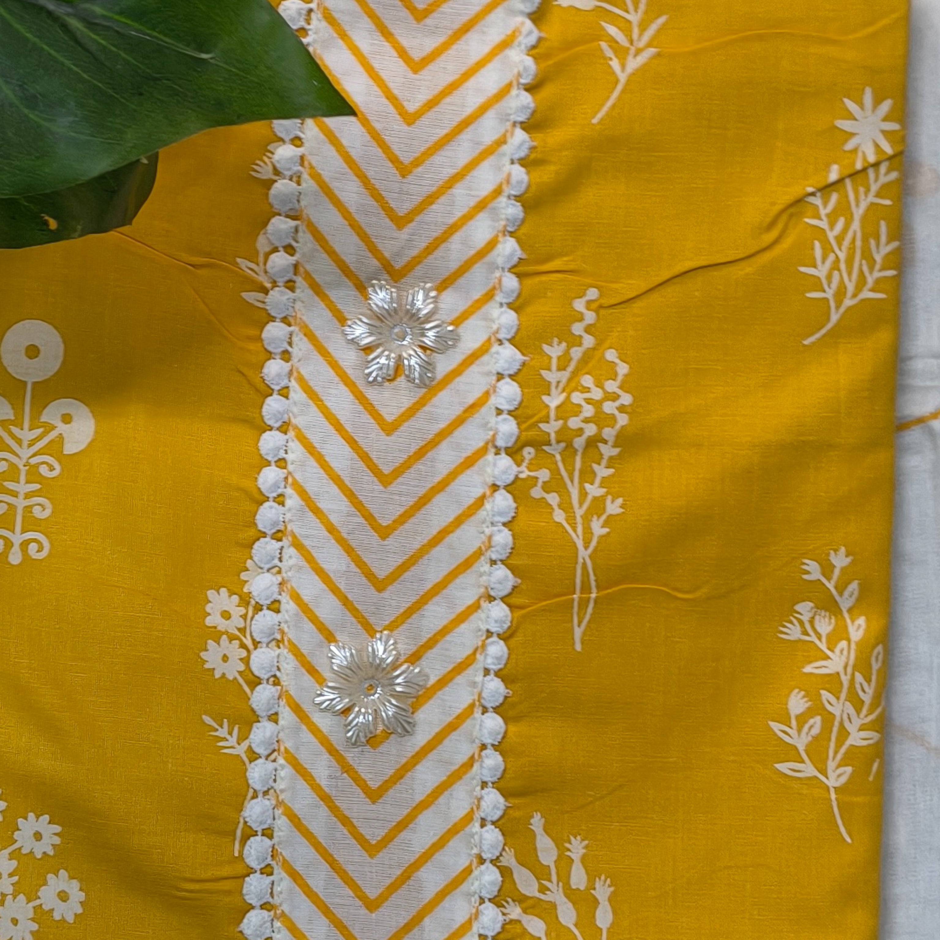 💛 Mustard Yellow Printed Chudithar