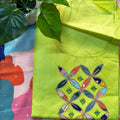 Lime Green Cotton Chudithar