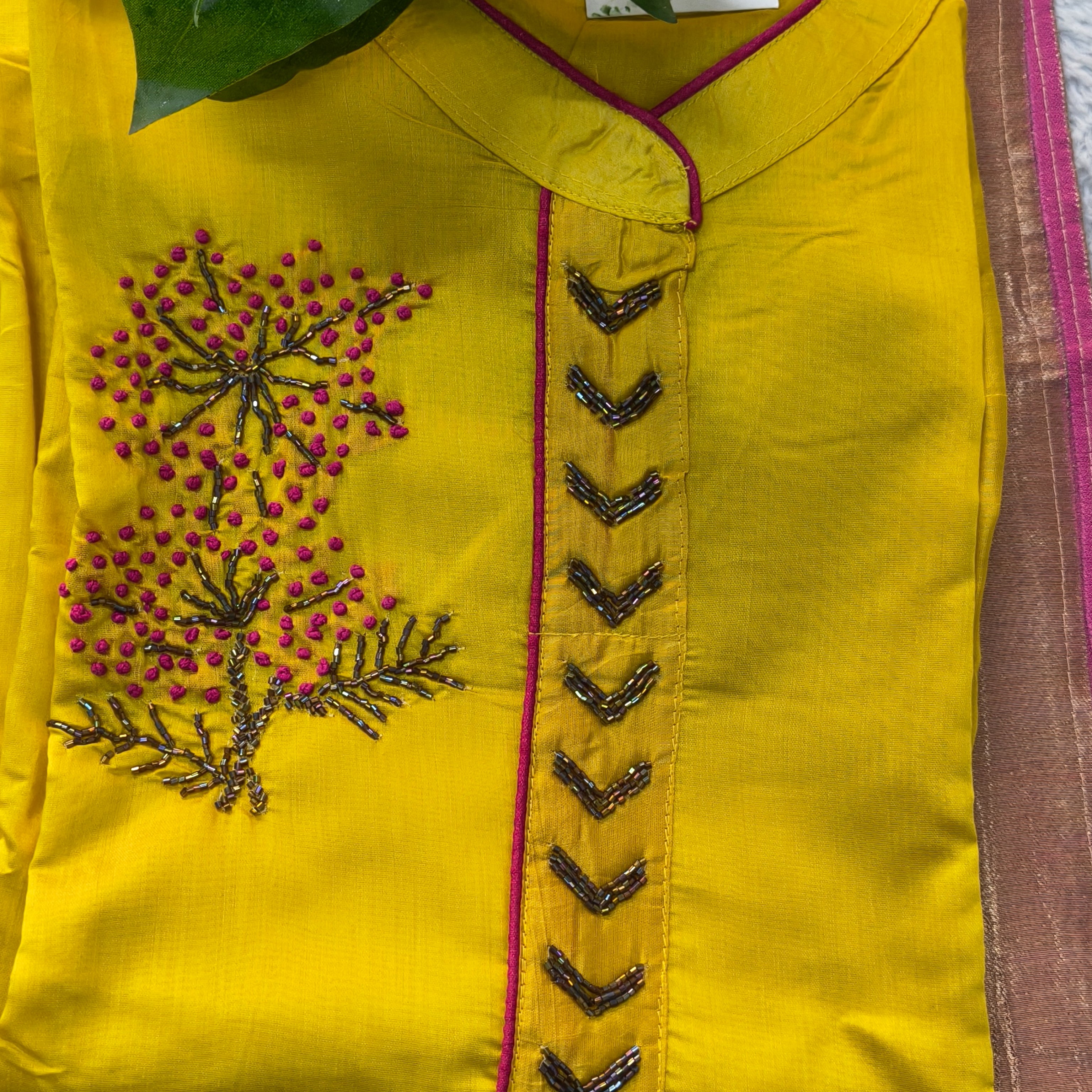 Mustard Yellow Cotton Chudithar