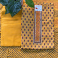 Mustard Floral Printed Chudithar