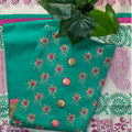Emerald Green Floral Chudithar