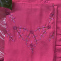 Rose Pink Embroidered Chudithar