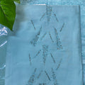 Ice Blue Embroidered Chudithar