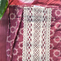 Rose Pink Lace Panel Chudithar