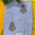 Soft Grey Multi-Color Motif Chudithar