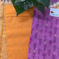 Purple & Orange Contrast Chudithar
