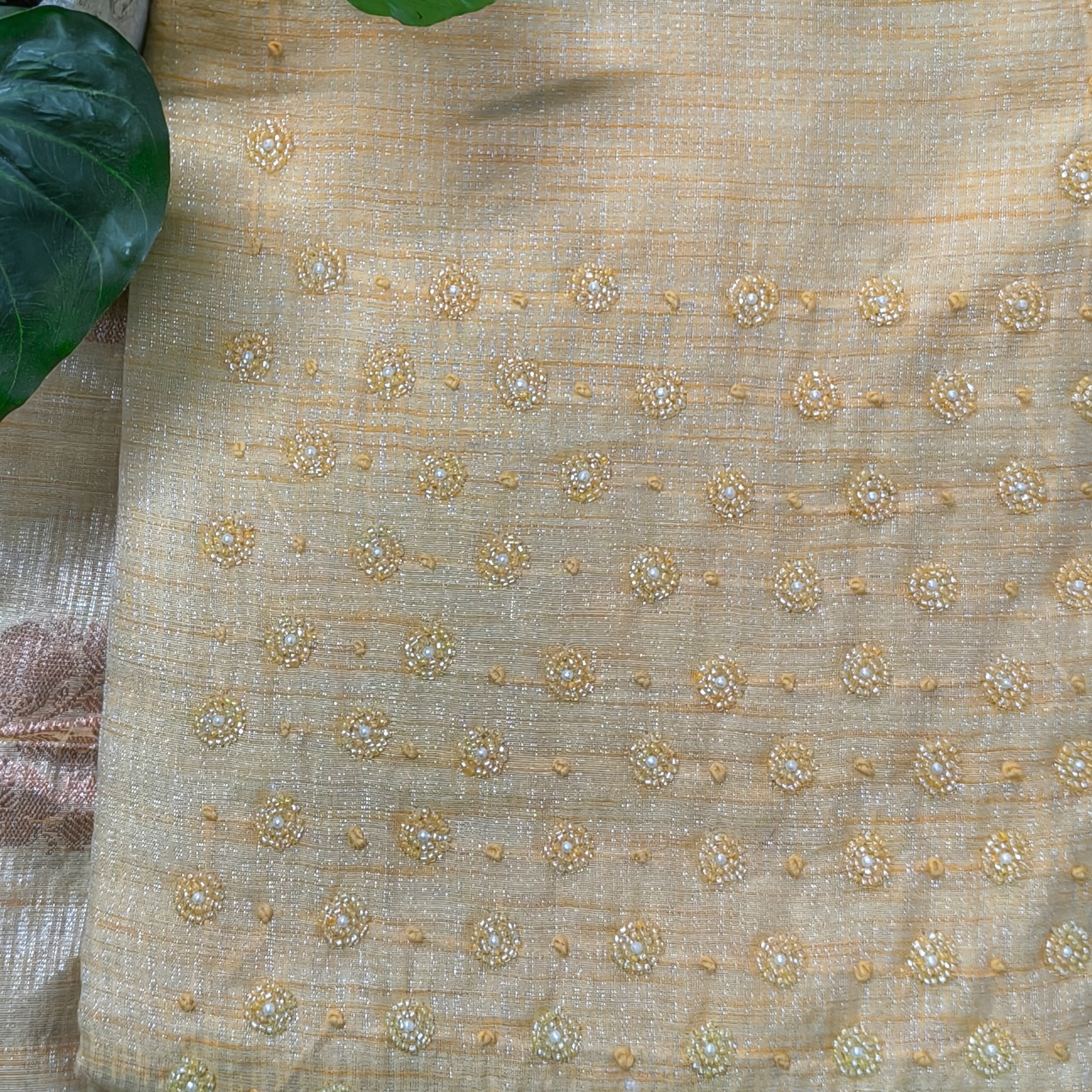 Soft Gold Textured Chudithar